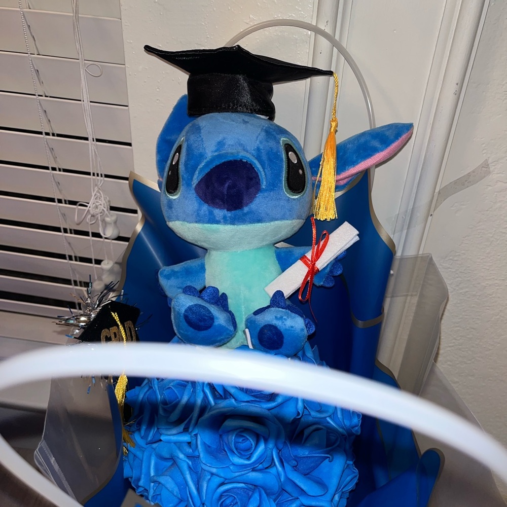 Disney Stitch graduation bouquet